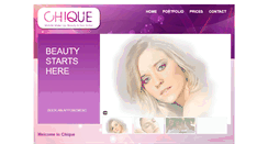 Desktop Screenshot of chique-beauty.co.uk